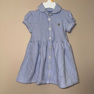 Ralph Lauren Striped Oxford Dress & Bloomers Set